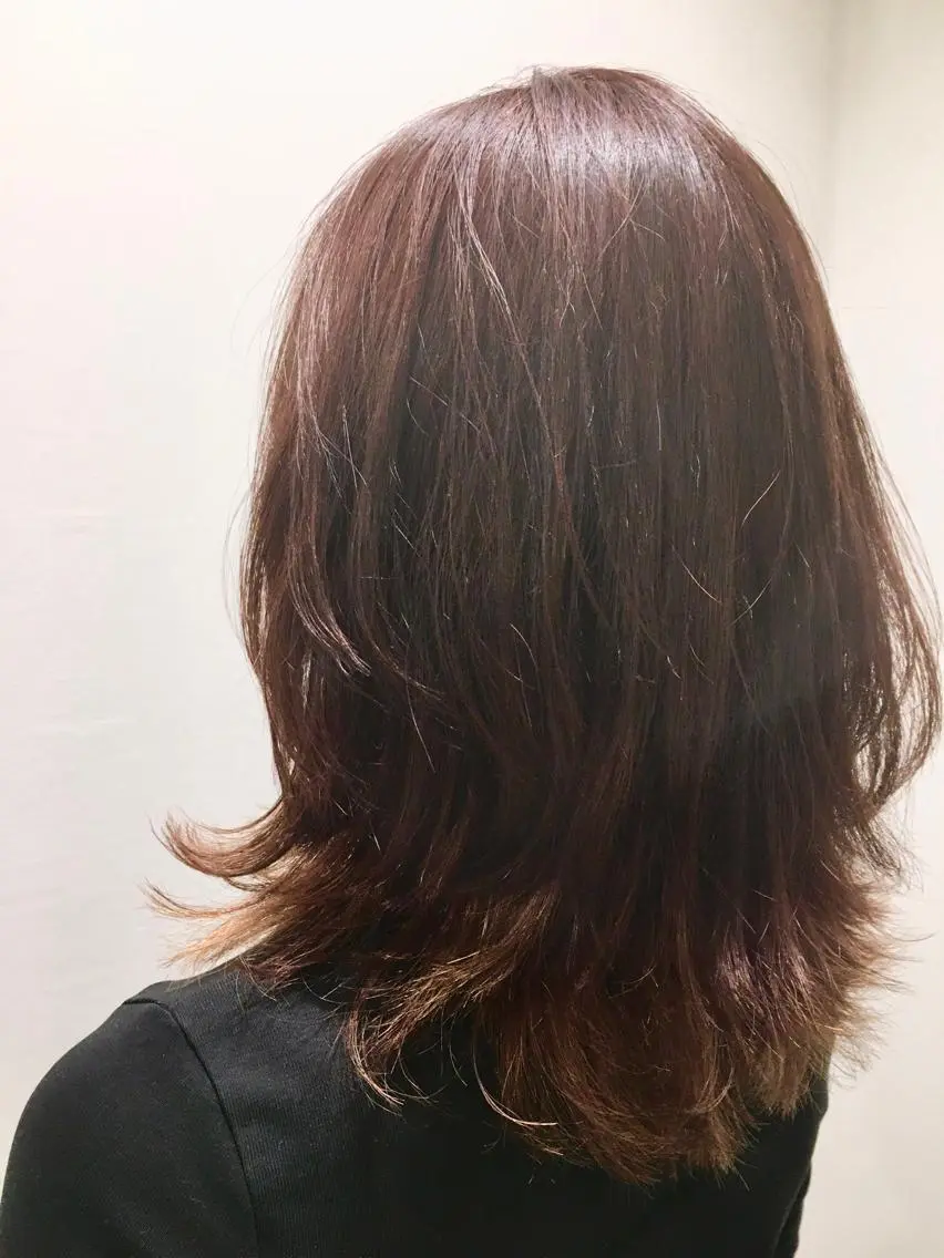 ミディアム ウルフカット fuchigami suzunoのヘアスタイル