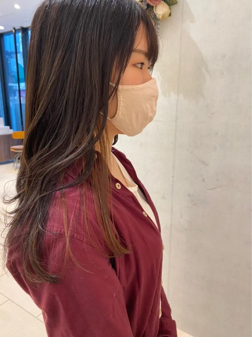 ロング カラー ブリーチ ブリーチなしカラー 🩵ANELA東口 齋藤琴音💚のマツエク・マツパデザイン