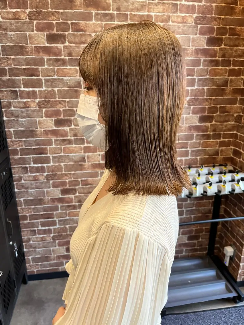 ショート カラー パーマ ヘアアレンジ メンズ キッズ ネイル マツエク・マツパ アイブロウ メンズハイライト メンズパーマ ブラウンカラー ケアカラー 透明感カラー 久木原 ゆりのヘアスタイル