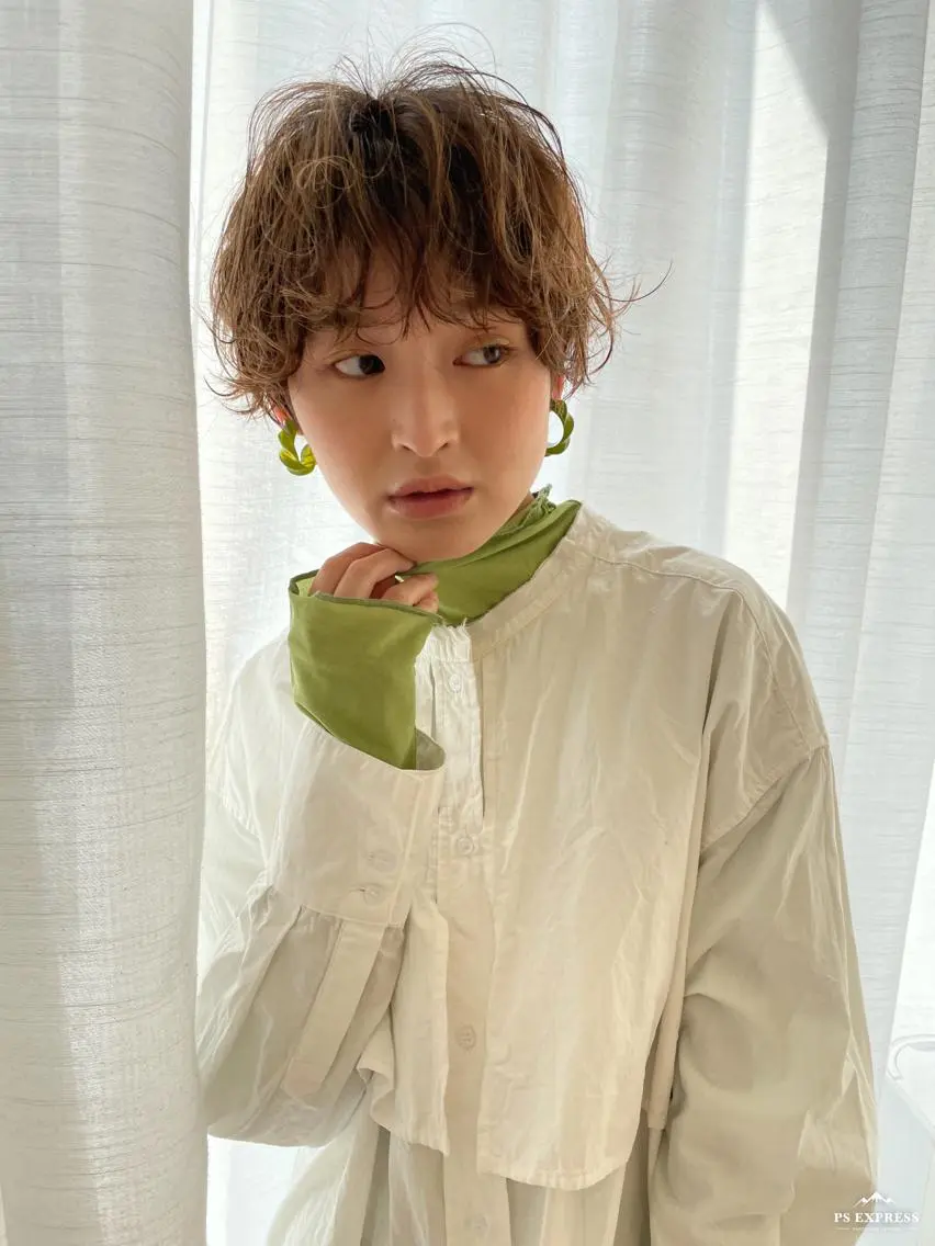 ショート カラー パーマ ショートヘア ヘアカラー トリートメント 店長福島成美/髪質 改善縮毛矯正/カラーのヘアスタイル