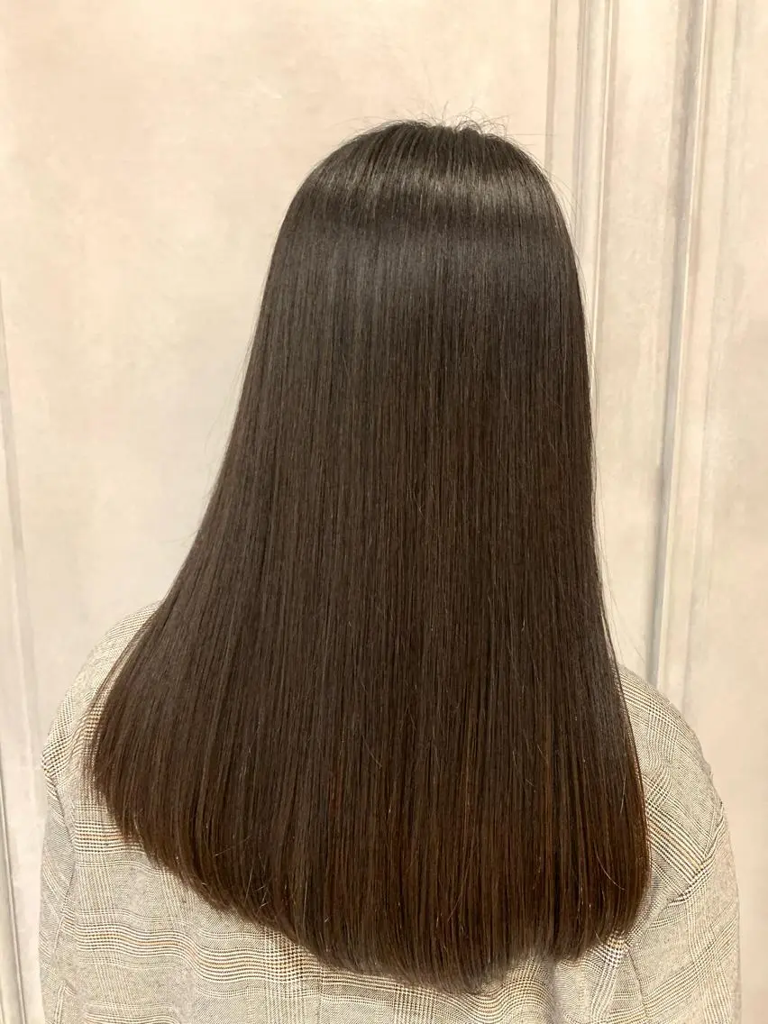 ロング パーマ カット トリートメント 乾かすだけで艶髪酸性 ストレート髙橋悠耶のヘアスタイル