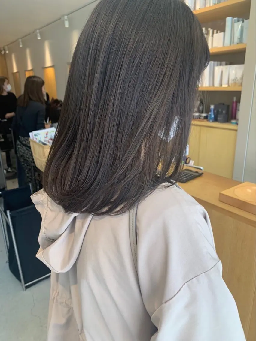 セミロング カラー ヘアアレンジ 石井 竜也のヘアスタイル