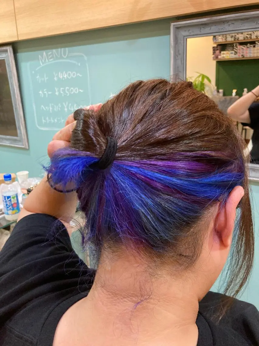 ミディアム カラー 谷川 穂のヘアスタイル