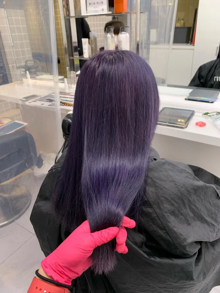 セミロング カラー ヘアアレンジ 🩵 JURI🩵のヘアスタイル