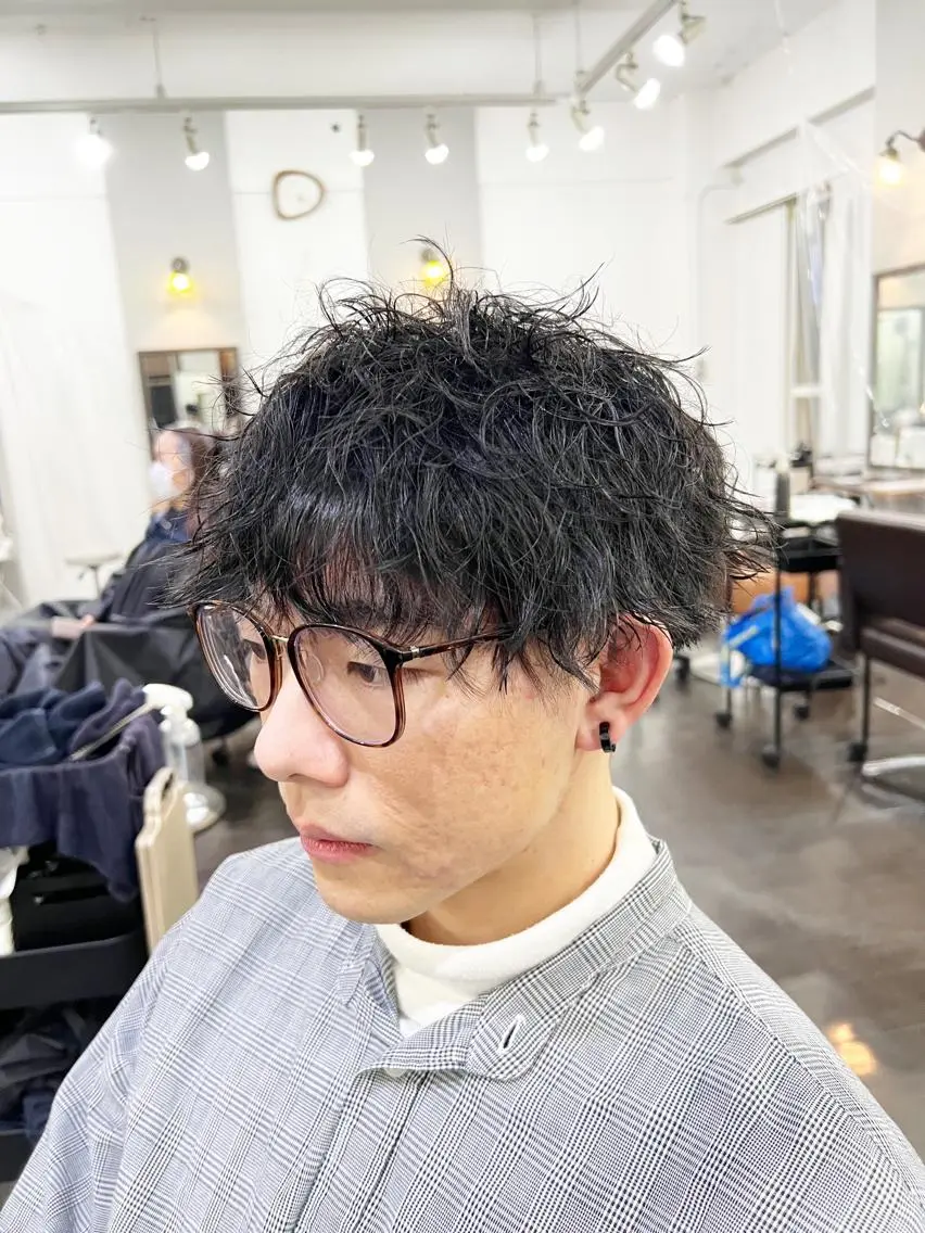 カラー パーマ ヘアアレンジ メンズ 名古屋駅/トップス タイリスト/大黒拓哉のヘアスタイル