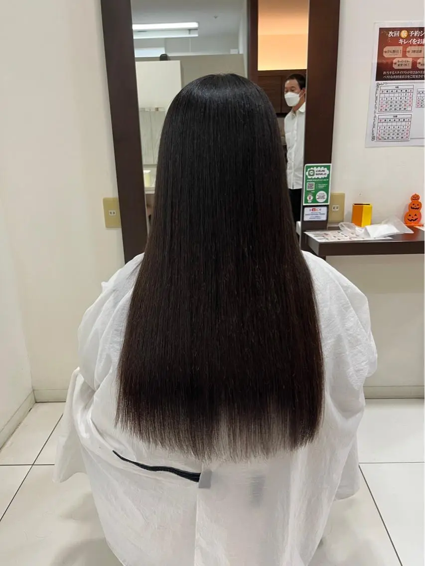 ロング 縮毛矯正 LaLuce ナナのヘアスタイル