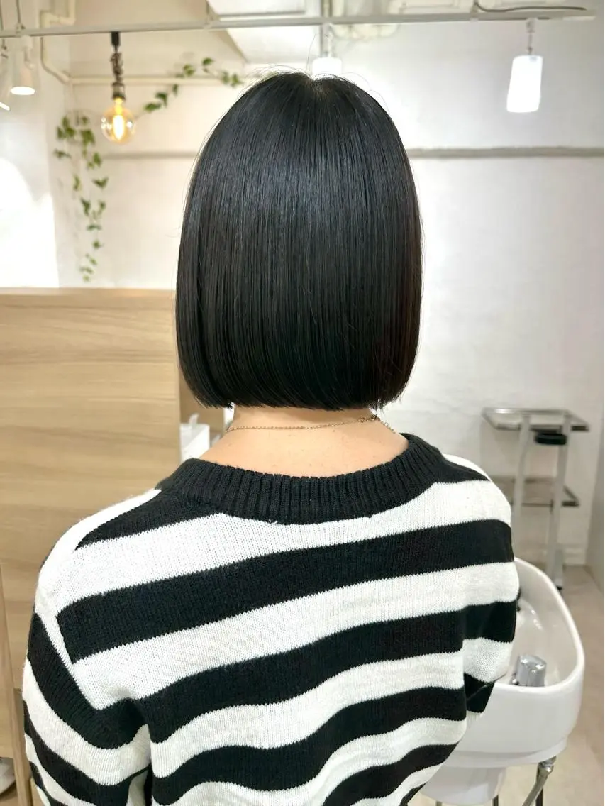 ショート カット 縮毛矯正 トリートメント 髪質改善 縮毛矯正/ レイヤー/銀座/本木のヘアスタイル