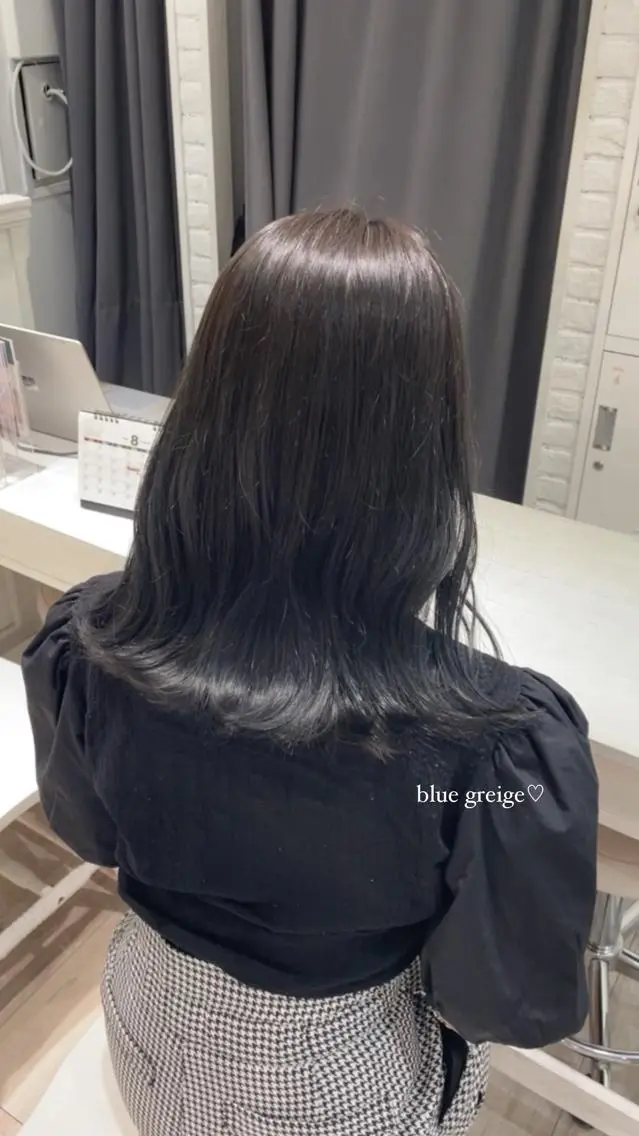 セミロング トリートメント ヘッドスパ Himawari♡ 柔らかいカラーのヘアスタイル