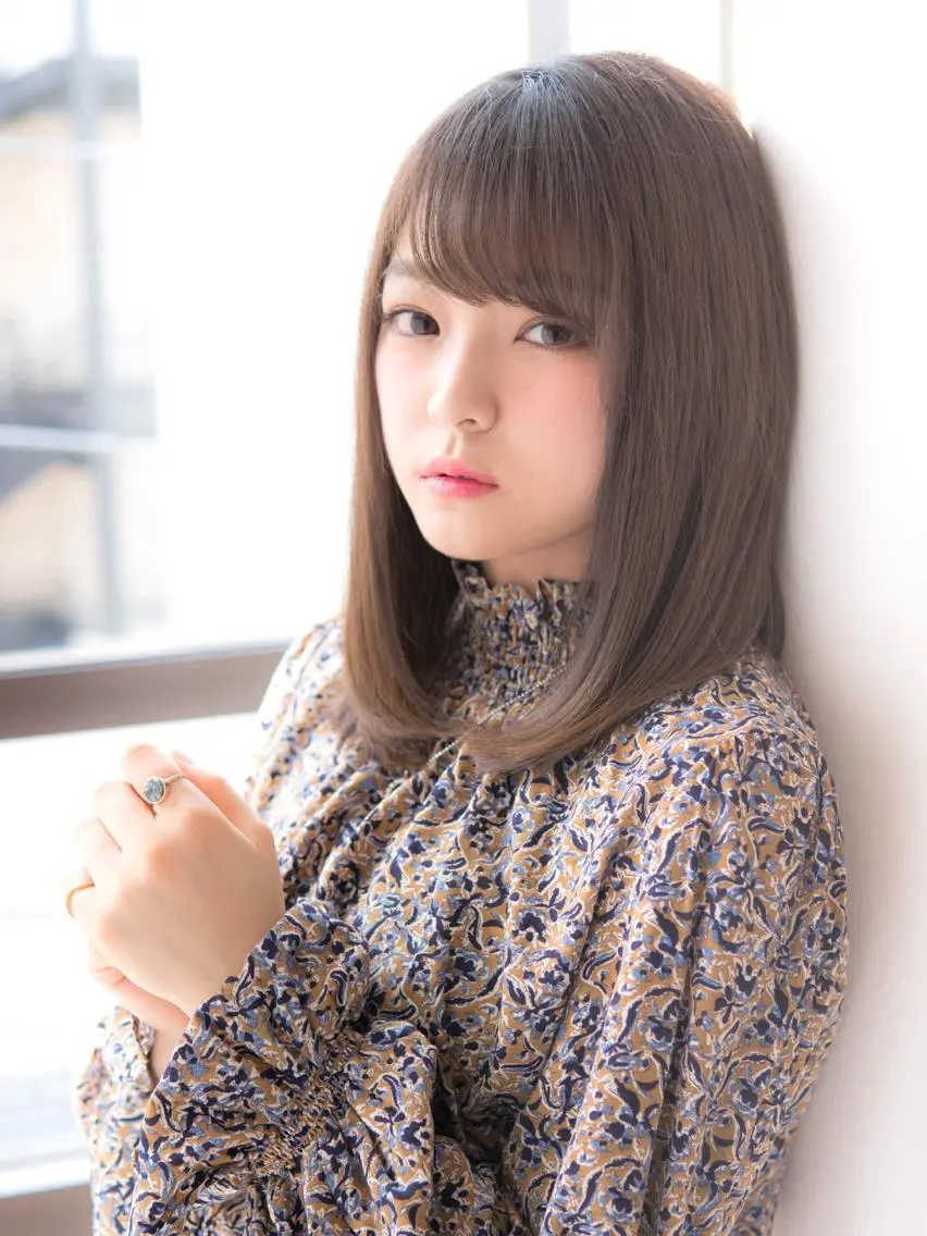ミディアム カラー 永野 良一のヘアスタイル