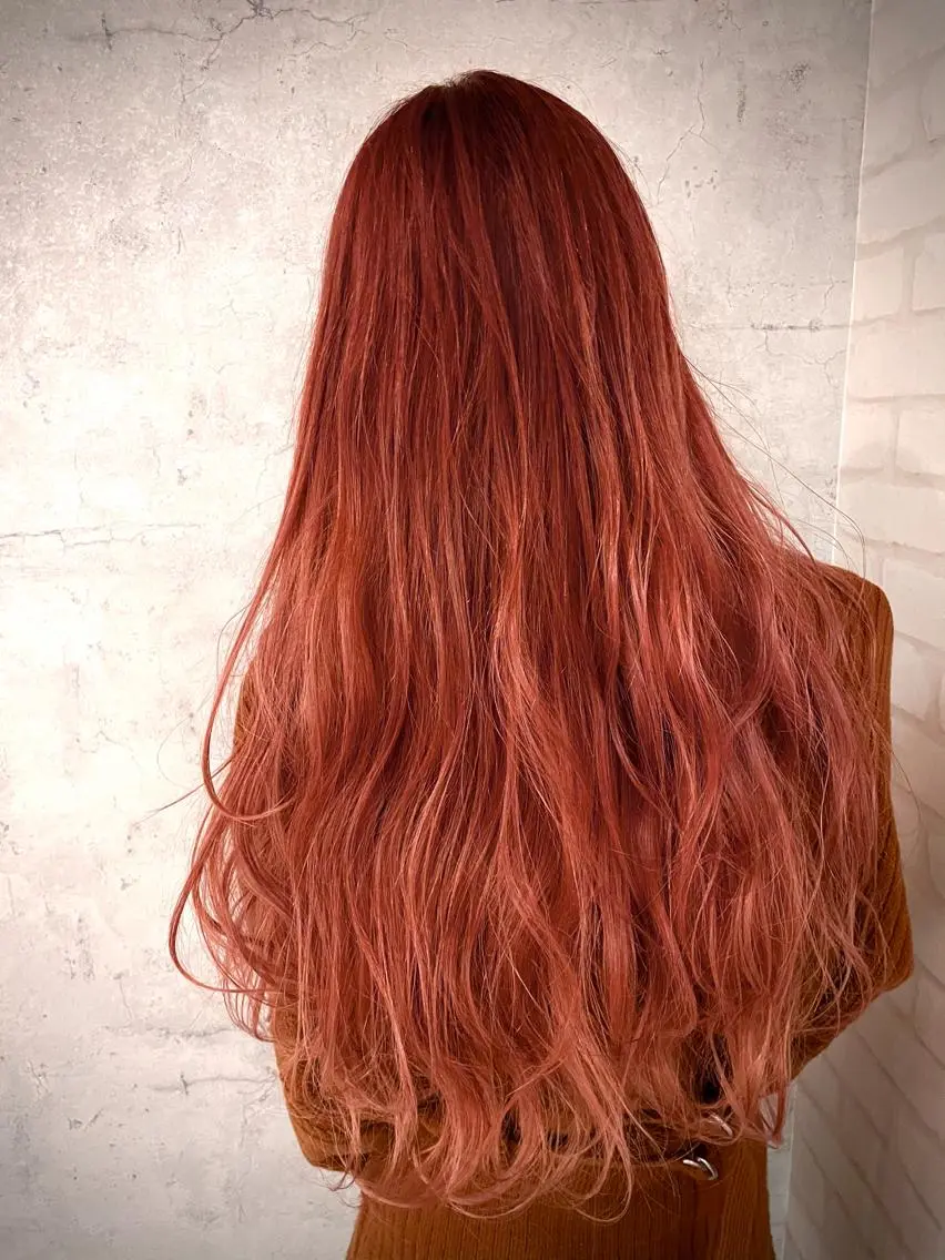 ロング カラー ブリーチ ロング ヘアカラー トリートメント レイヤー/ウルフ ハイトーンhiroのヘアスタイル