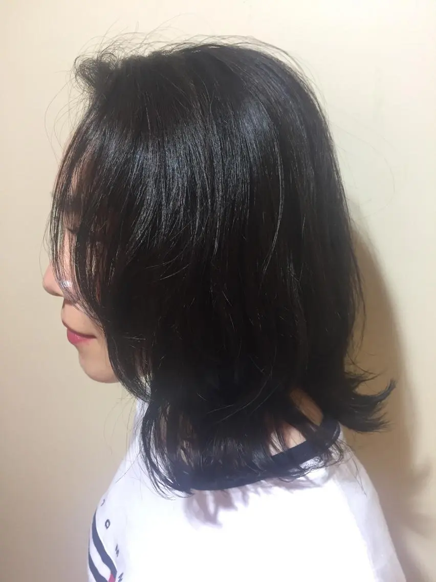 ミディアム 加藤 綾華のヘアスタイル