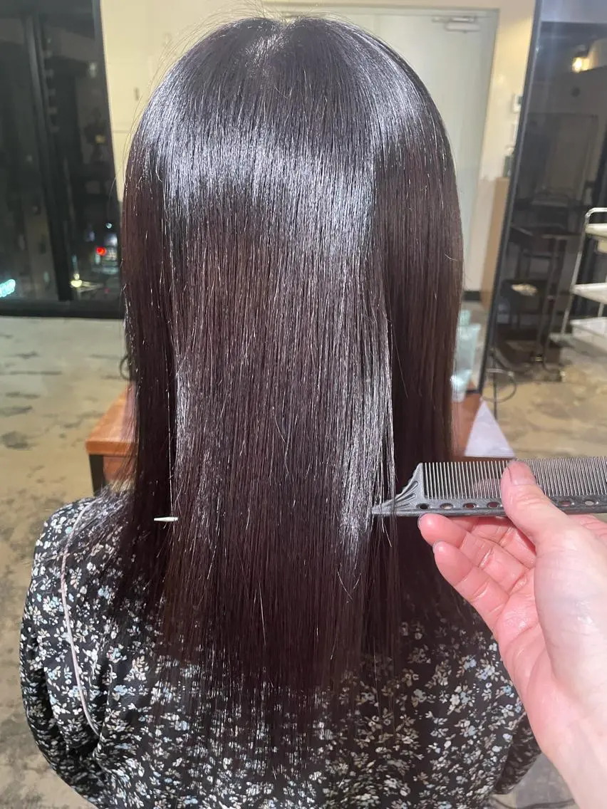 ロング カラー ヘアアレンジ マツエク・マツパ トリートメント 透明感カラー/推しカ ラー☁️JURAのヘアスタイル