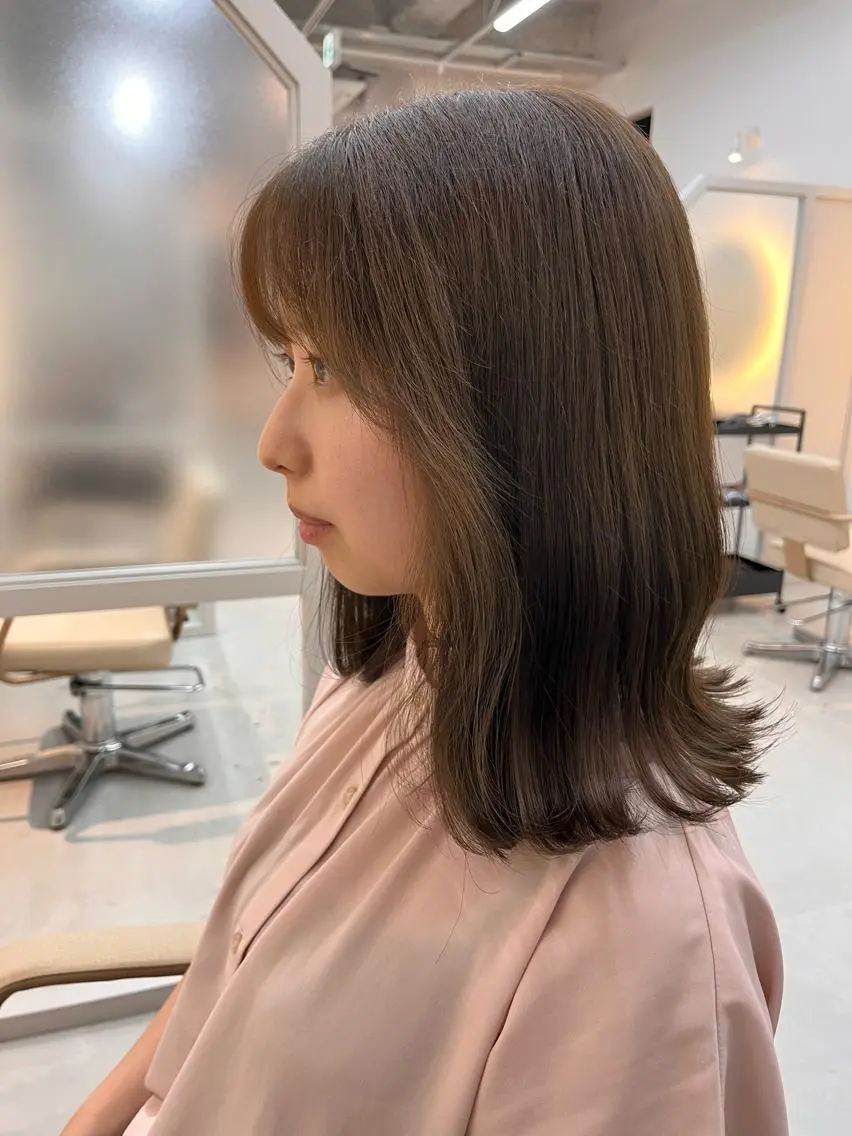 ミディアム カット ヘアカラー トリートメント 恒松 大毅のヘアスタイル
