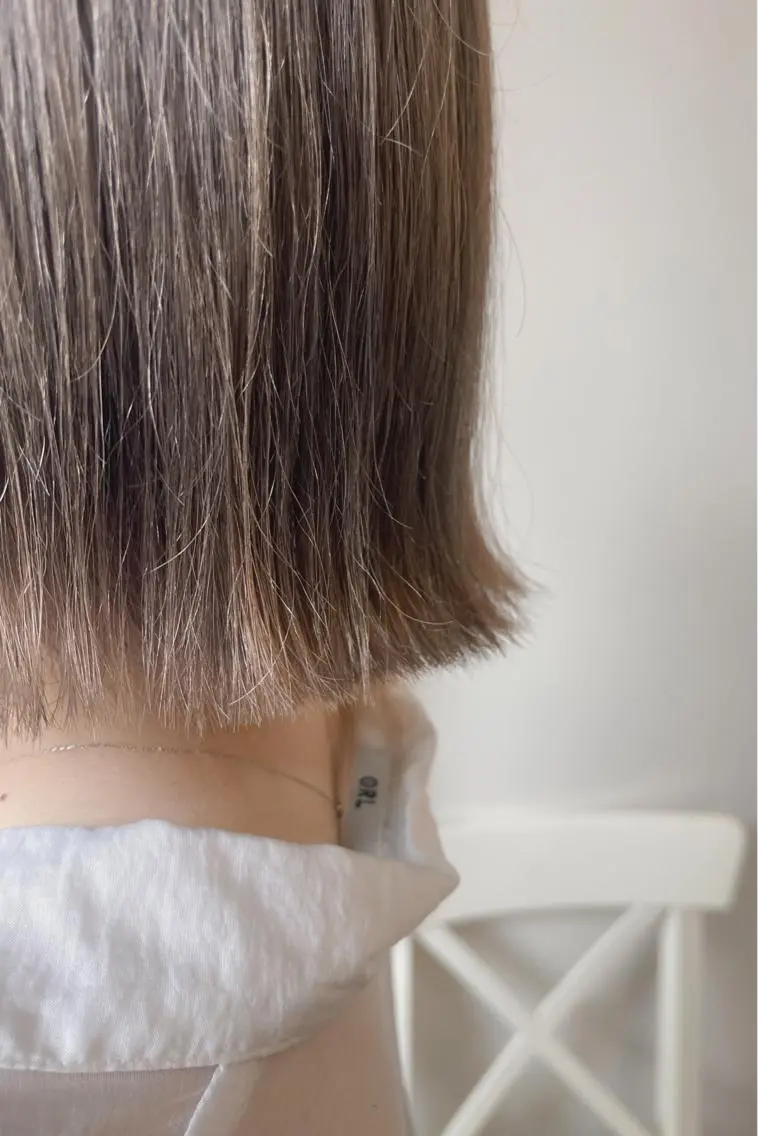 ショート カラー ベージュカラー ブリーチ ケアブリーチ kyon.hair 韓国カットカラーのヘアスタイル