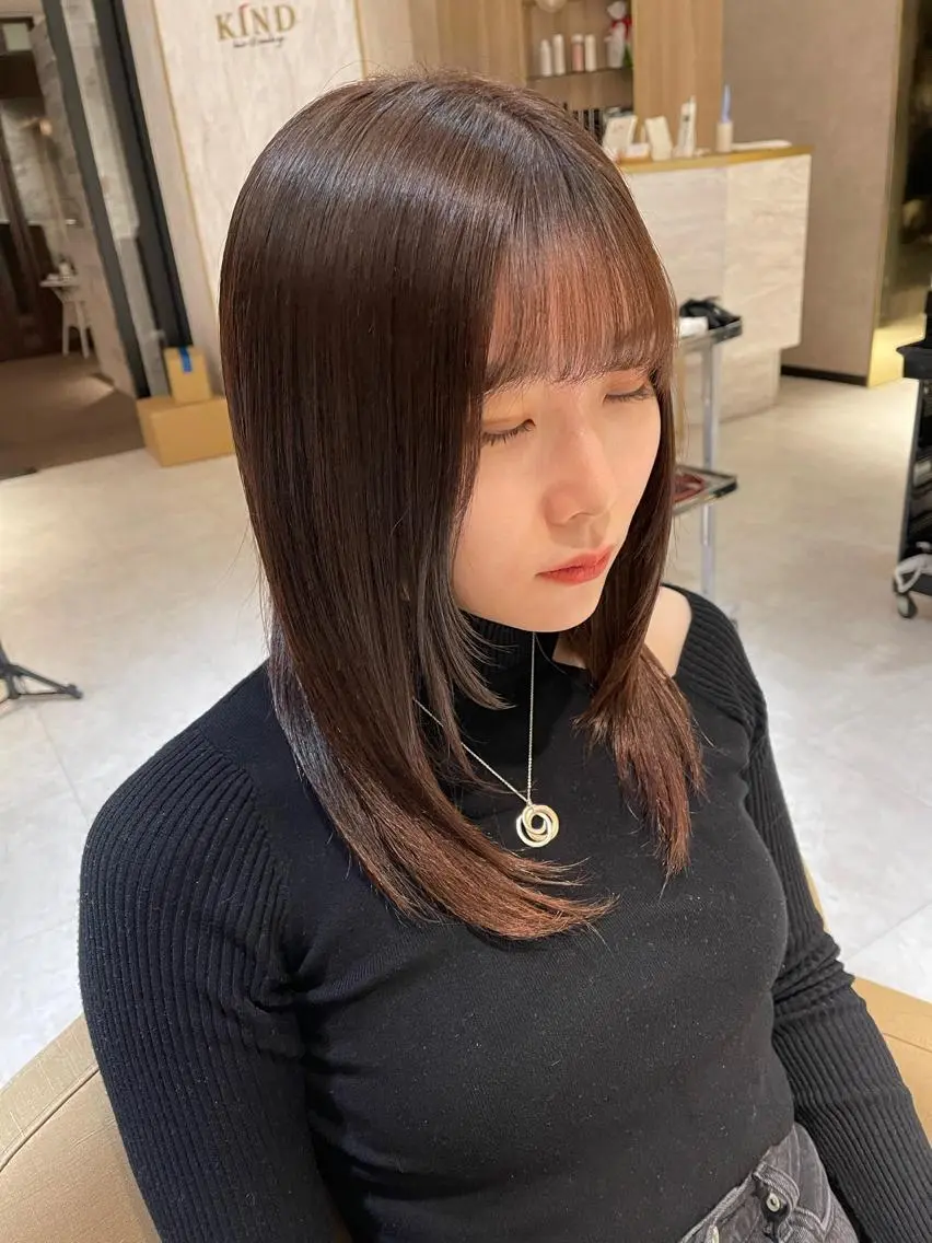 ミディアム 🫧美髪縮毛矯正 🫧SEKIのヘアスタイル