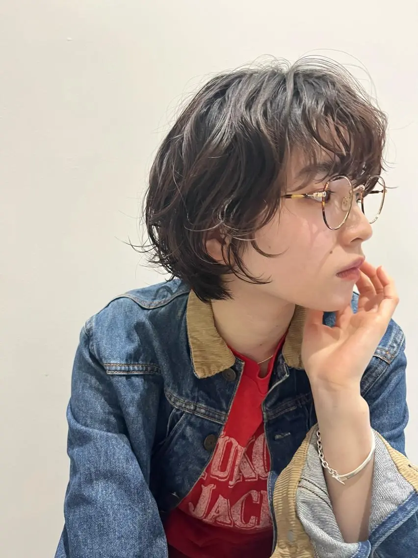 ショート カラー パーマ ニュアンスヘア☆樋口 希世☆のヘアスタイル