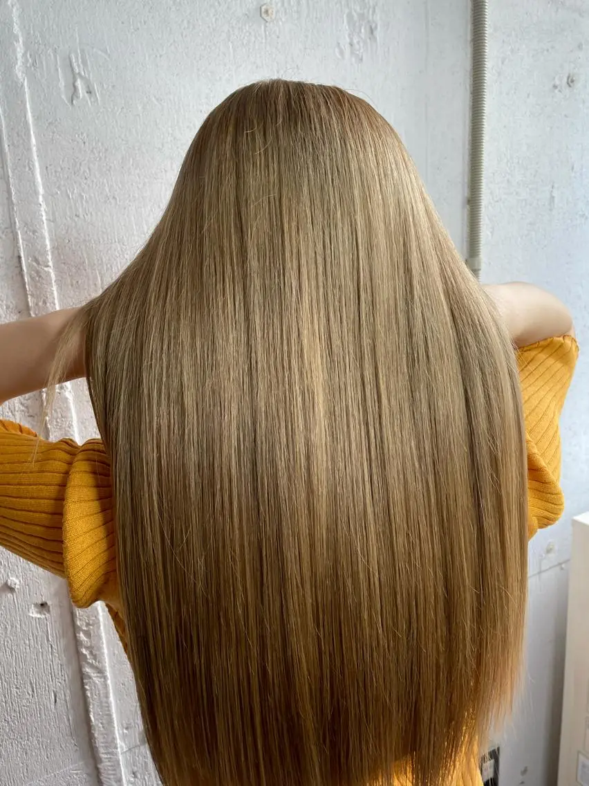 ロング カラー ベージュカラー ミルクティーベージュ カット ヘアカラー トリートメント 💛丁寧さNo.🥇 🧸片山智裕💛のヘアスタイル