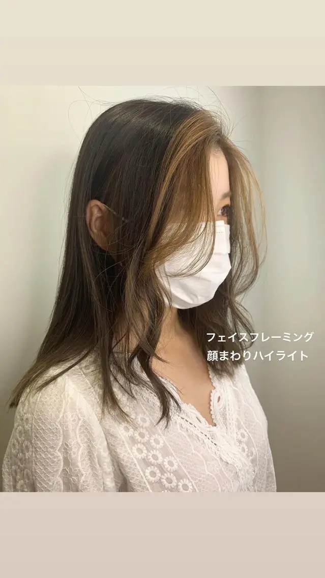 ミディアム カラー ハイライトカラー ハイライト 【美髪を叶える】中谷 彰宏(アキ)のヘアスタイル
