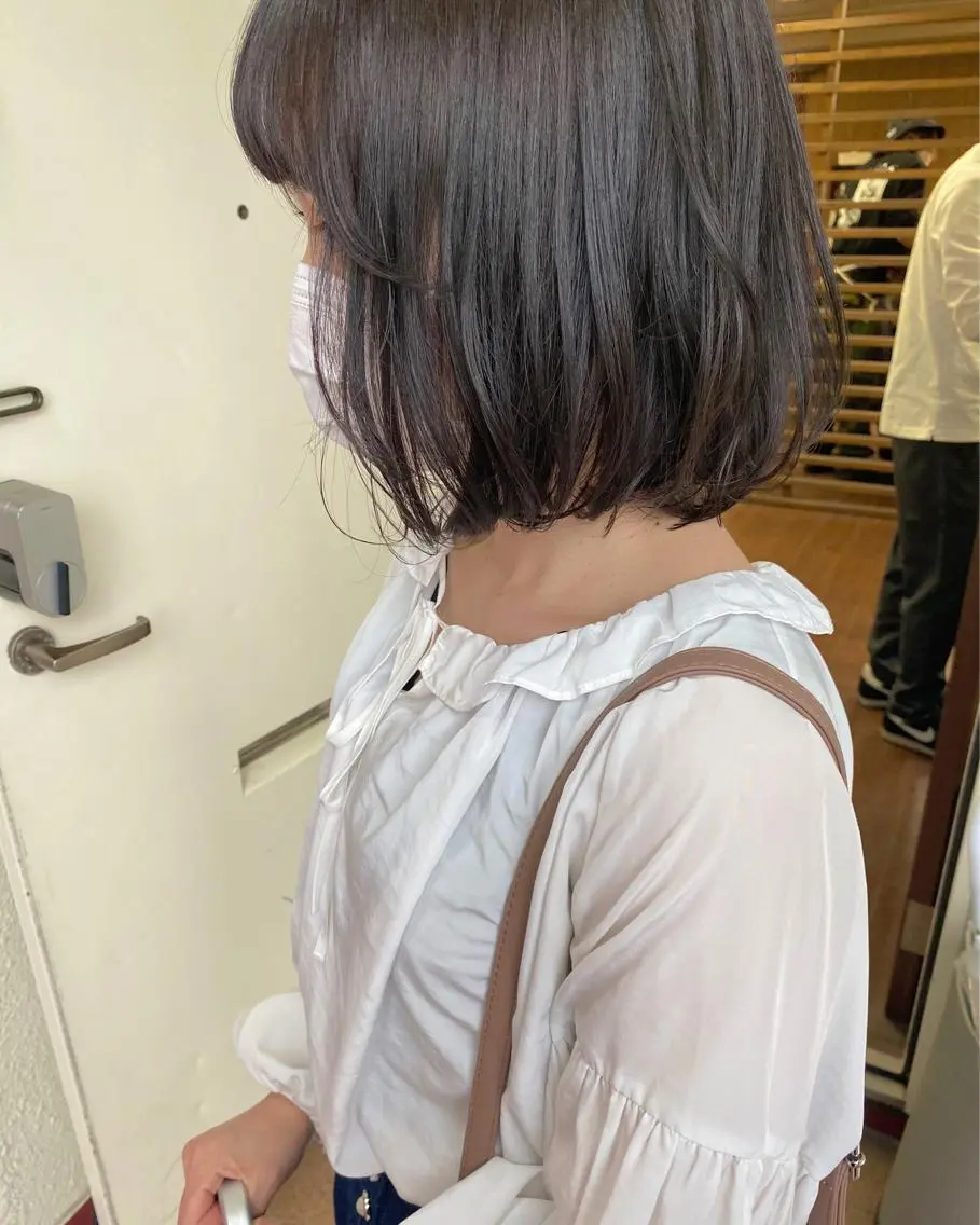 ショート カラー ラベンダーカラー カット ヘアカラー トリートメント せこぐち まいのヘアスタイル