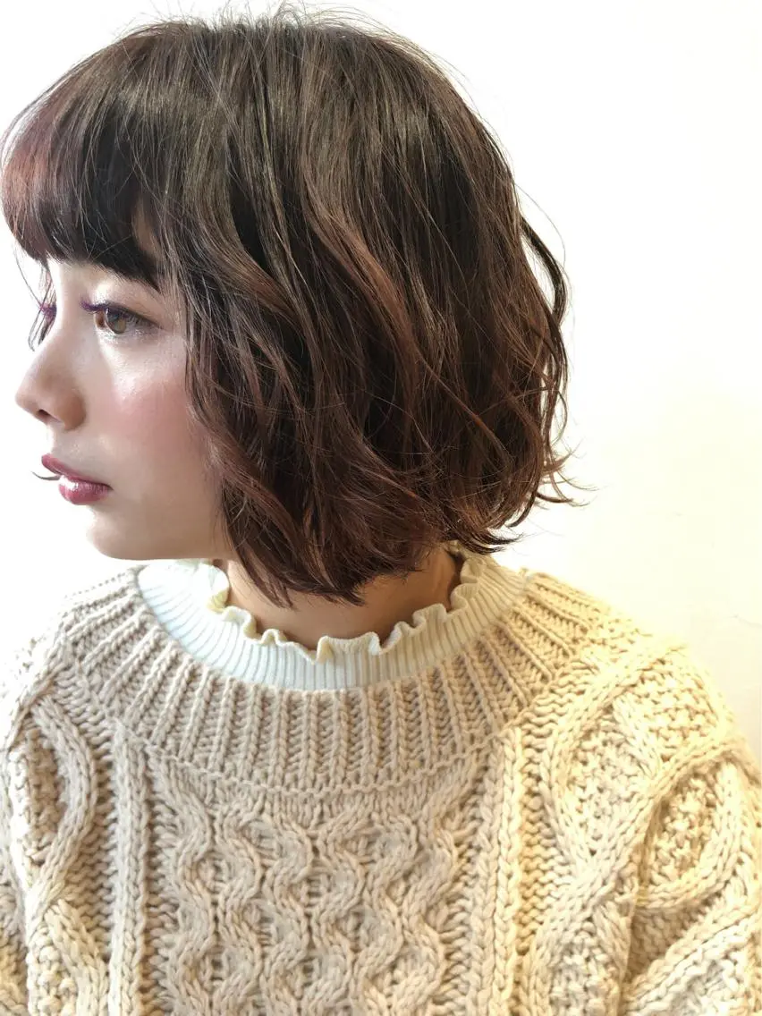 ショート カラー ボブ メンズカット特化柏駅 徒歩3分LOUのヘアスタイル