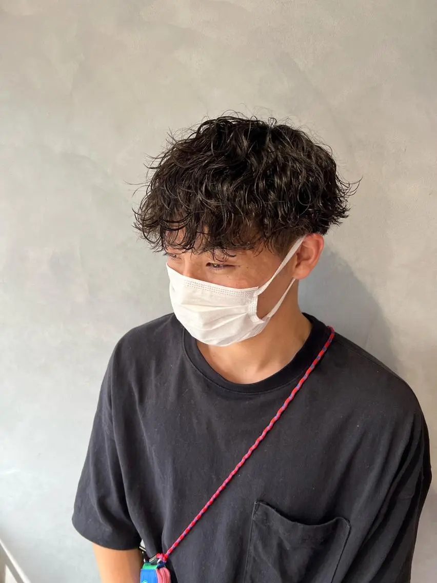 ミディアム ミディアムパーマ カット パーマ ALLYS 中島史優のヘアスタイル