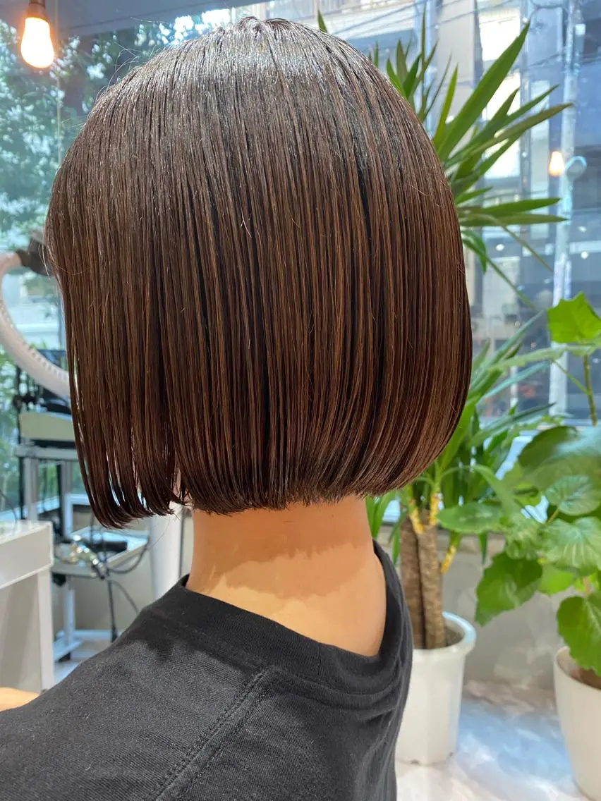 ショート ボブ 縮毛矯正 トリートメント Riganuts王子 Hayato✂︎のヘアスタイル
