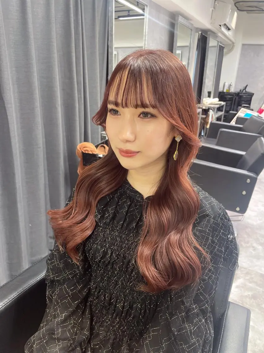 ロング カラー 透明感カラー🇰🇷 レイヤー✨桑原　研太のヘアスタイル