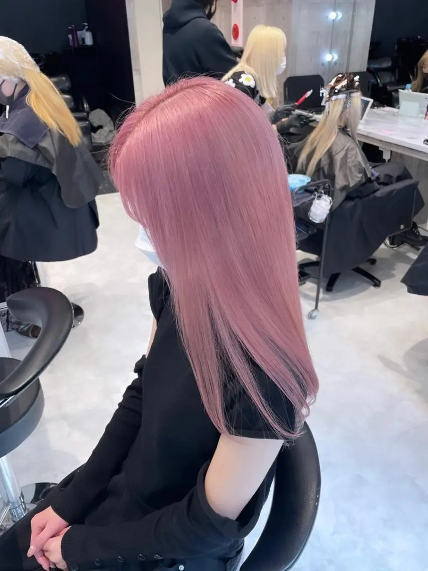 セミロング ❄️💛エクステ ブリーチ❄️yukiのヘアスタイル