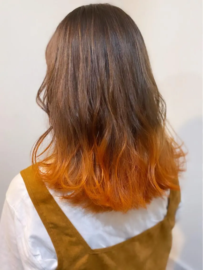 ロング カラー ヘアアレンジ ベージュカラー オレンジ オレンジベージュ カット ヘアカラー パーマ トリートメント アイラッシュ/美容室 個室/瀬戸 一菜のヘアスタイル
