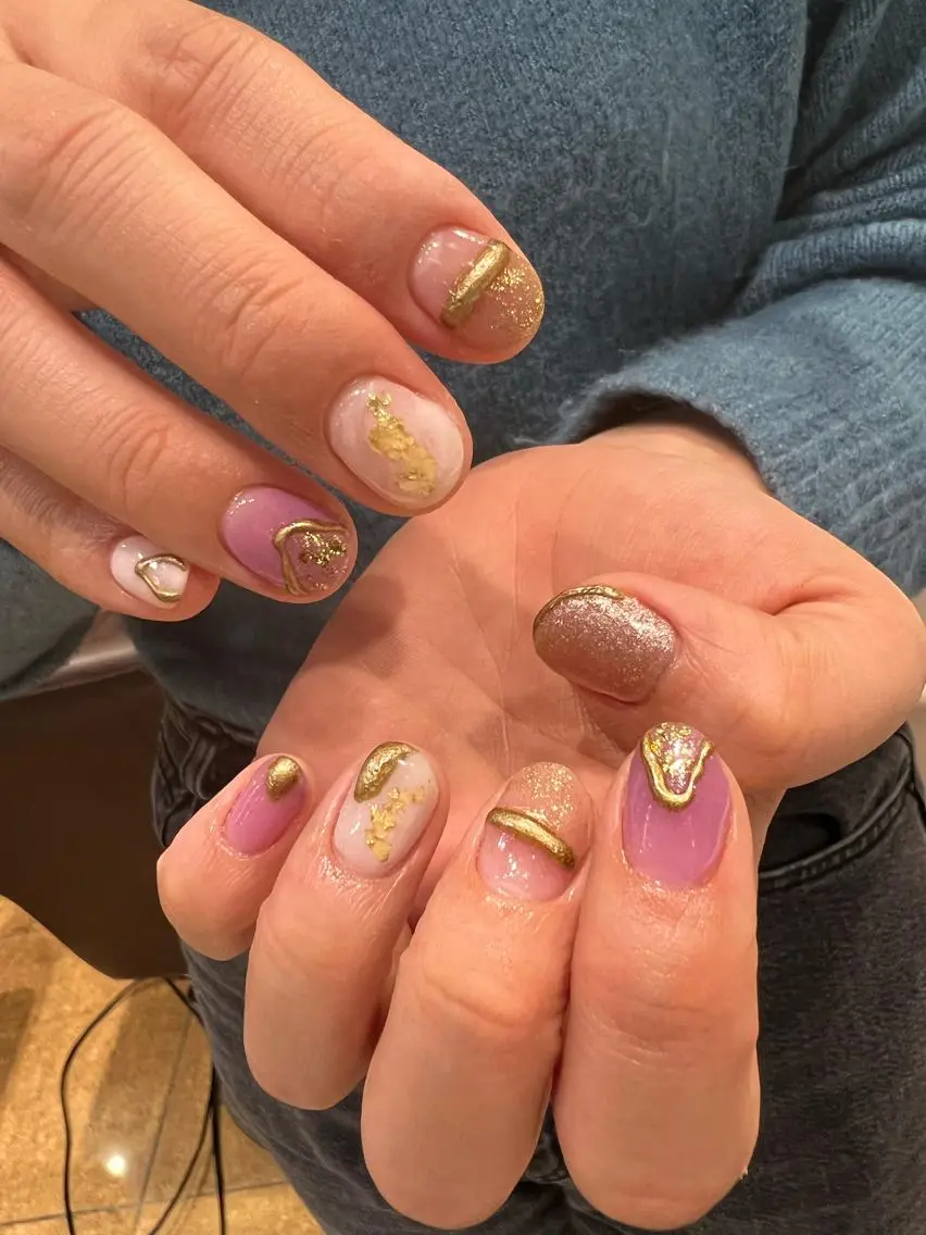 ネイル ハンドネイル なぽ ❤︎長さだし / 韓国nailのネイルデザイン