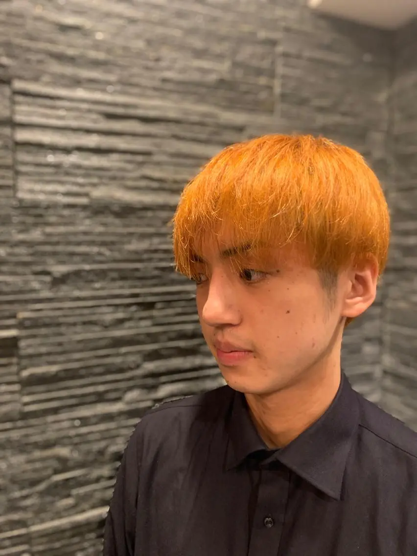ミディアム カラー 山内 敢史のヘアスタイル