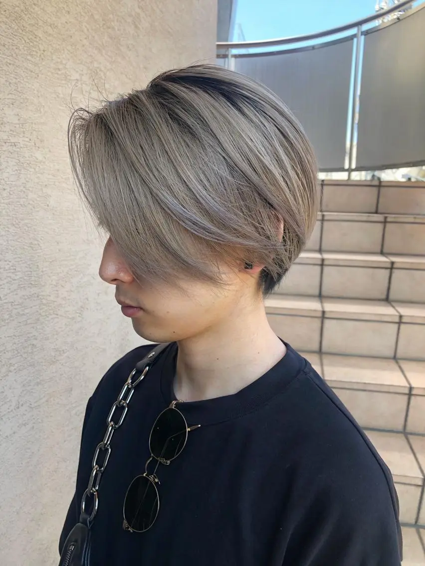 ミディアム カラー パーマ ヘアアレンジ メンズ ヘアカラー トリートメント 💎髪質改善特化💎 RUITOのヘアスタイル