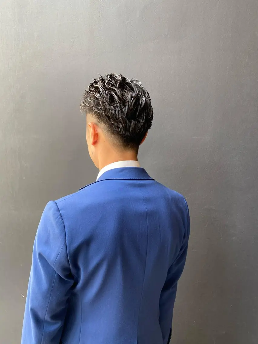 ショート メンズ カット パーマ 吉武 茂暉のヘアスタイル