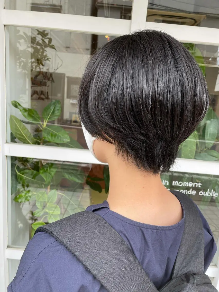 ショート カラー ヘアアレンジ カット 鴫原 亜弥のヘアスタイル