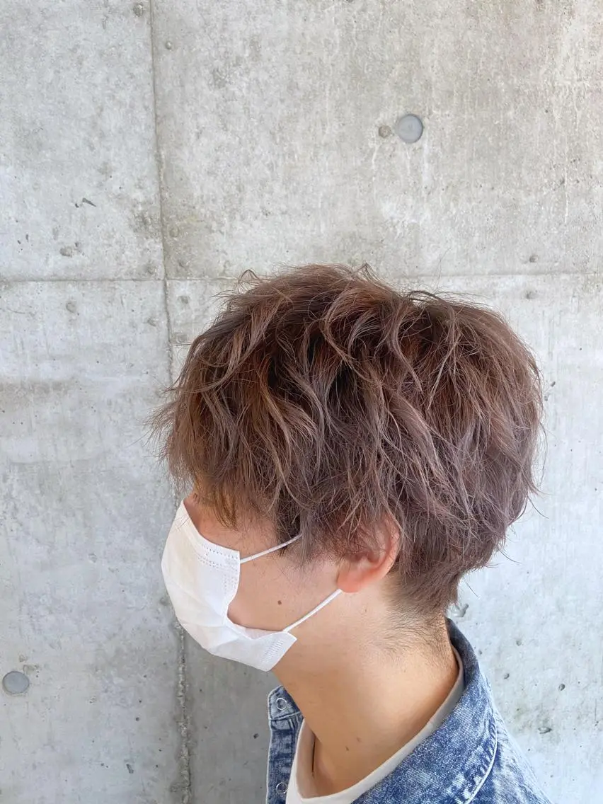 ショート カラー ヘアアレンジ メンズ ❤️カラー得意 🧡松浦睦樹❤️のヘアスタイル