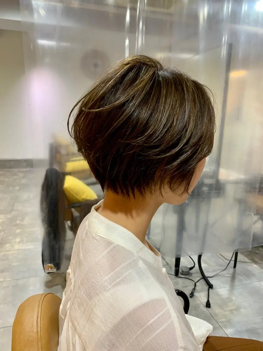 ショート ハイライト ショートヘア カット ヘアカラー arc. arc.のヘアスタイル