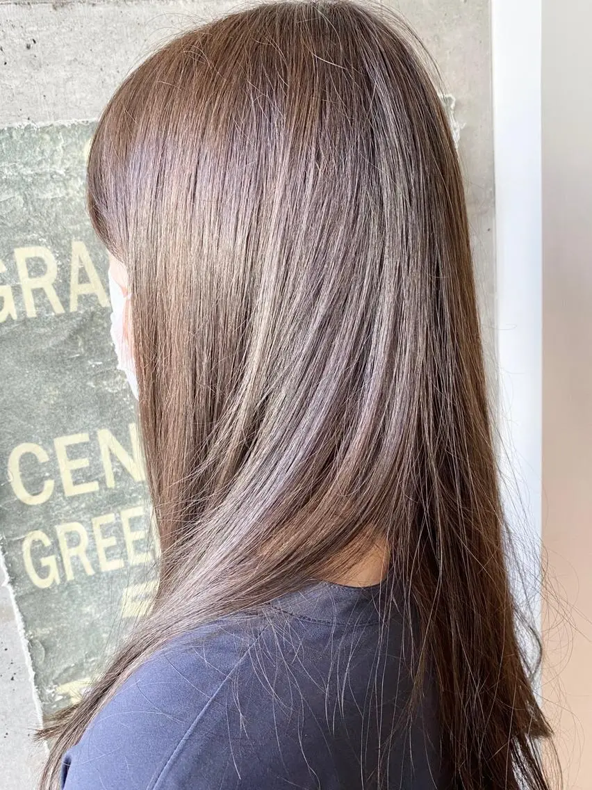 ロング カラー カット ヘアカラー トリートメント KEN KENのヘアスタイル
