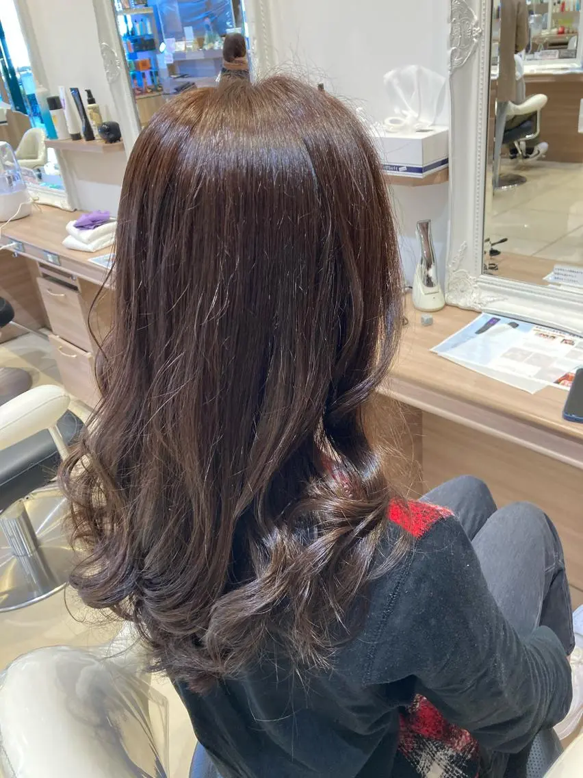 ロング アッシュ 似合わせカラーリスト 佐竹 舞🌼のヘアスタイル