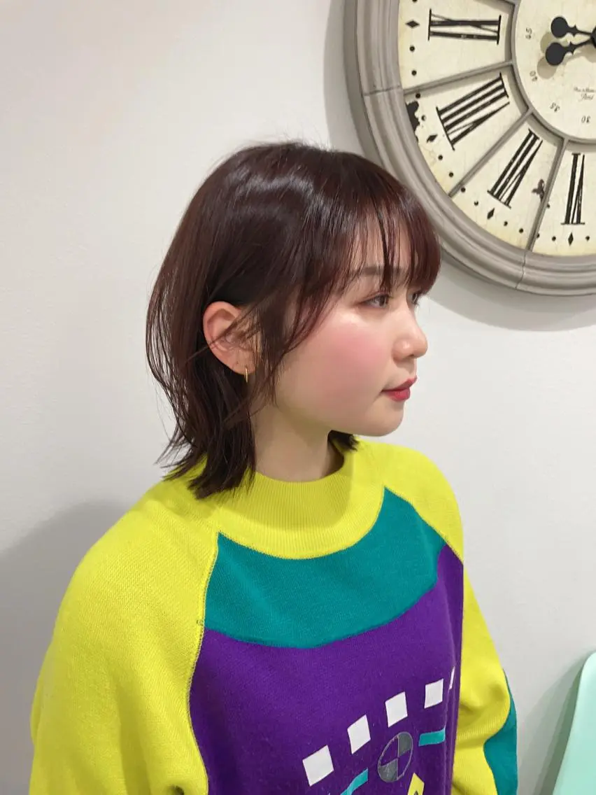 ミディアム ミディアムパーマ 髪質改善 韓国風ヘア トリートメント 渡辺 広宣のヘアスタイル