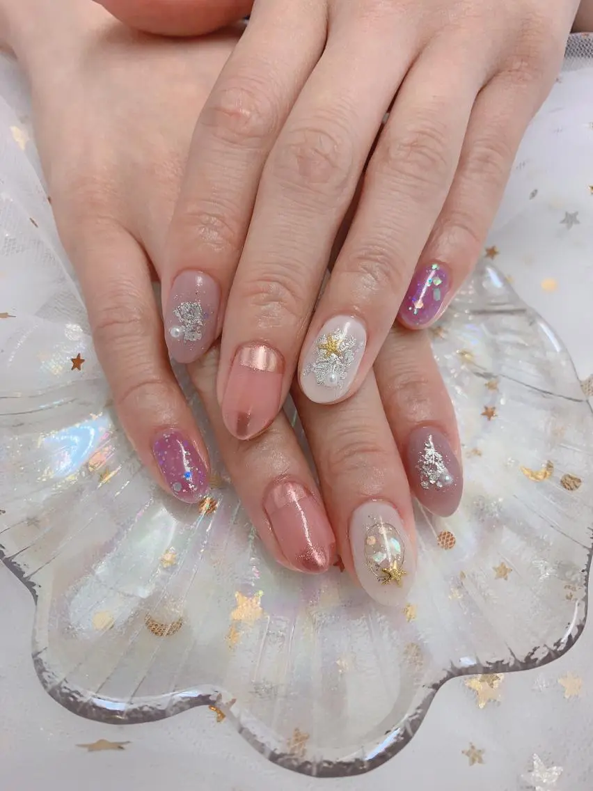 ネイル MiKi Nai池袋 長さだし得意のネイルデザイン
