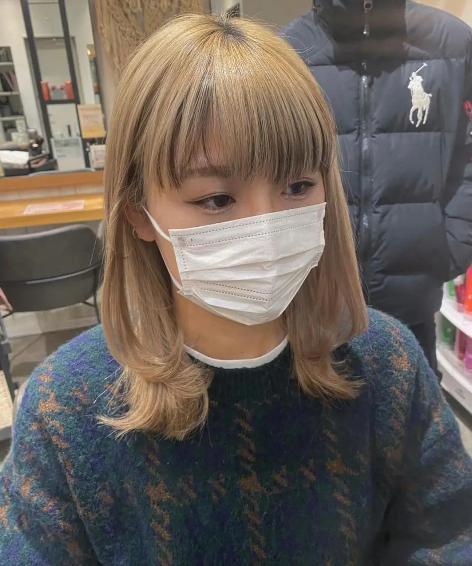 ミディアム ミディアムレイヤー レイヤーカット 柴田 枝利子のヘアスタイル