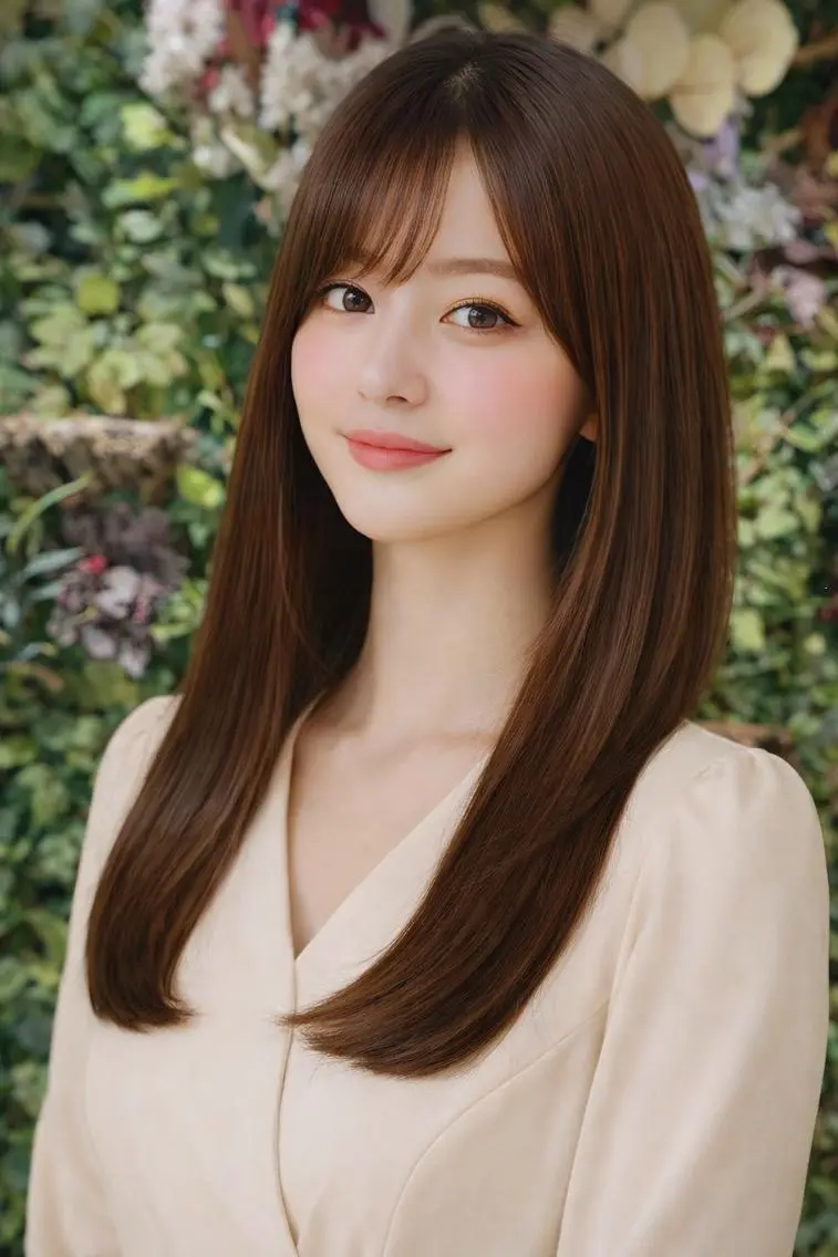 ロング 支持率No.1💖 オチアイのヘアスタイル