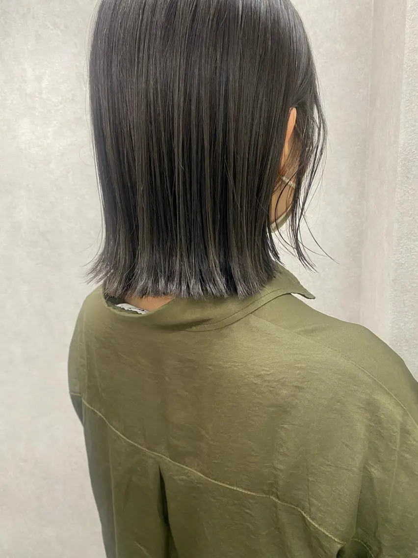 ミディアム カラー ヘアアレンジ ハイライトカラー ハイライト カット ヘアカラー トリートメント Kawaguchi Arisaのヘアスタイル