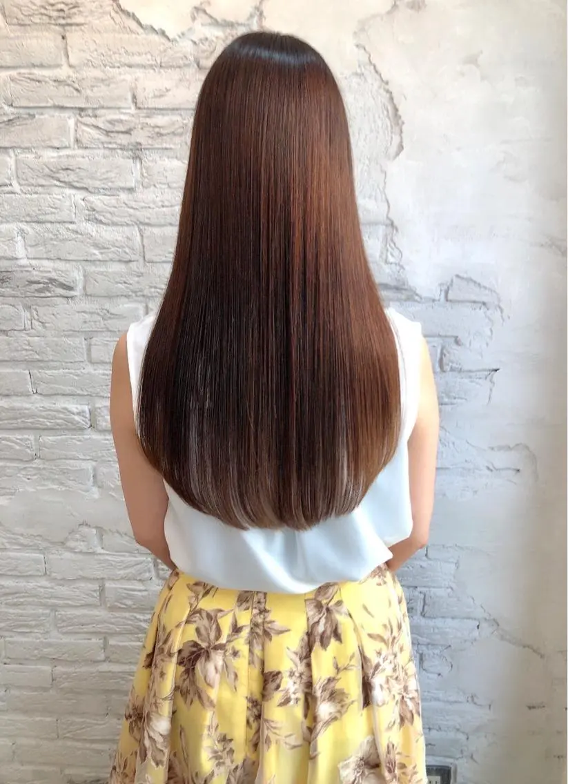 ロング カラー LaNA 佐藤なおのヘアスタイル
