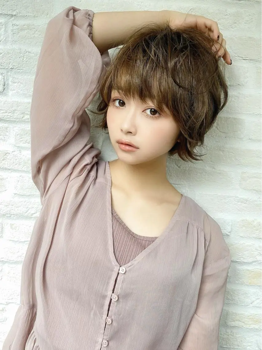 ショート ショートボブ ボブ ショートヘア 前地 麻衣のヘアスタイル