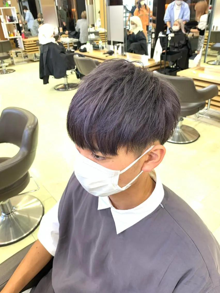 ミディアム カラー メンズ カット ヘアカラー メンズ特化 【かな】のヘアスタイル