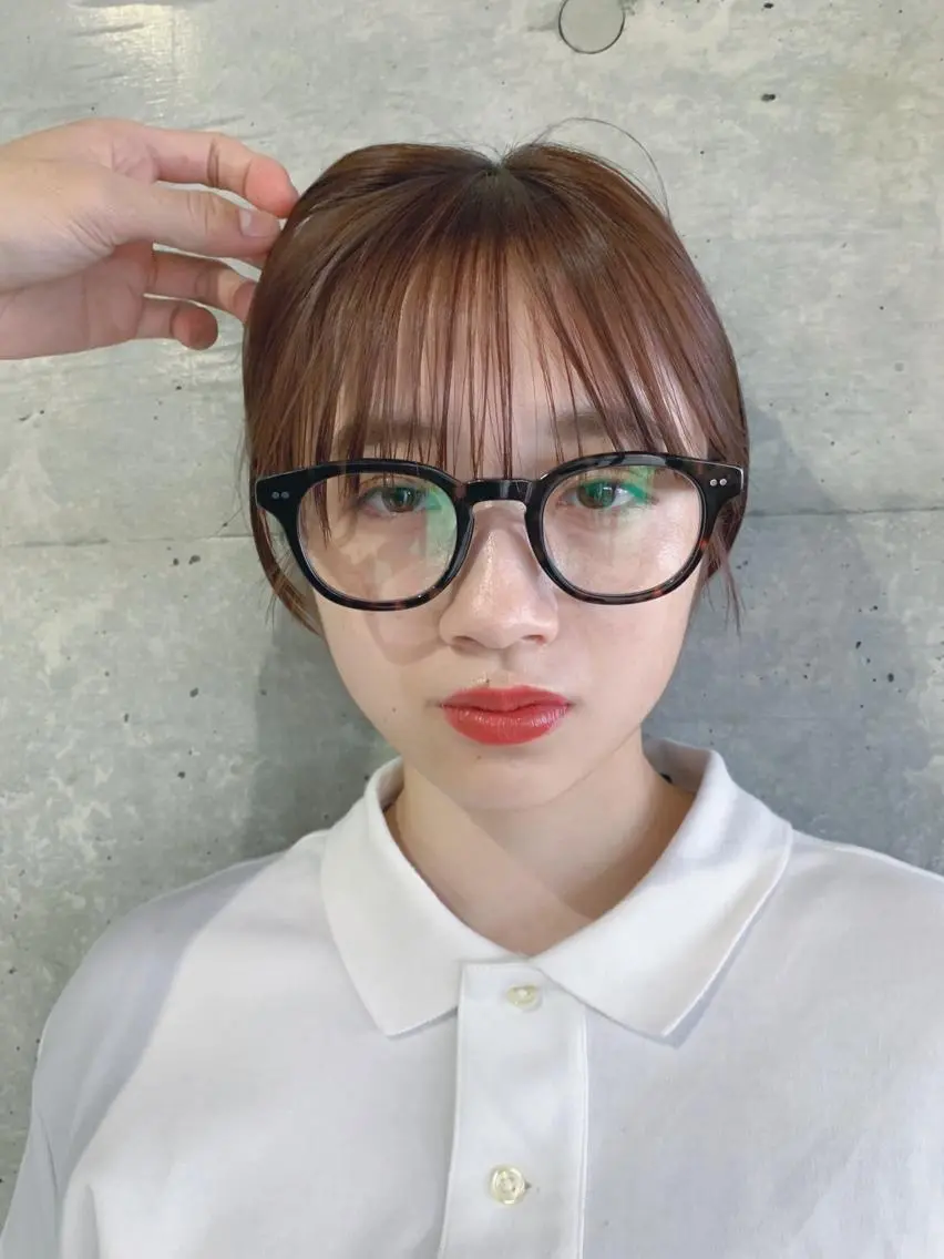 ショート カラー ボブパーマコテ巻き風 パーマNo1深江秀平のヘアスタイル
