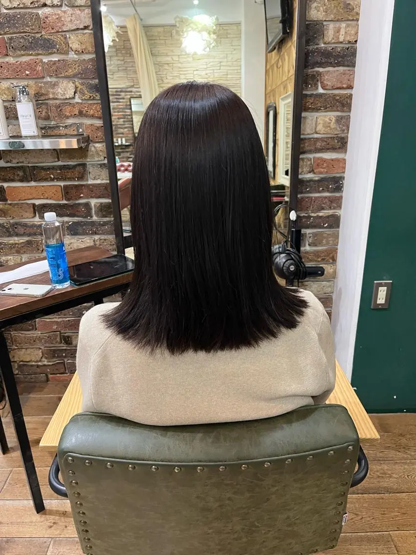 セミロング カラー ピンクカラー トリートメント ボブ特化 ⭐️期間限定しゅうまのヘアスタイル