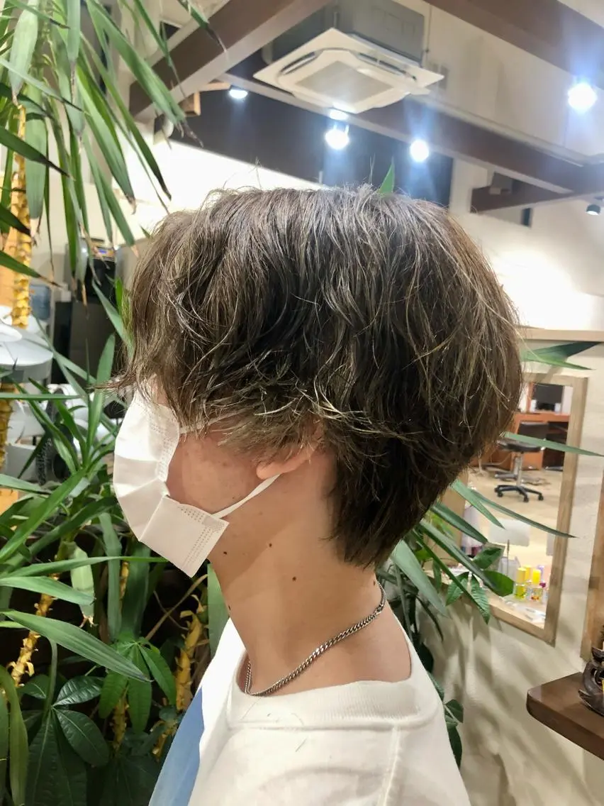 ショート カラー ハイライトカラー ハイライト 仕上がり満足度 No.1池田篤史のヘアスタイル