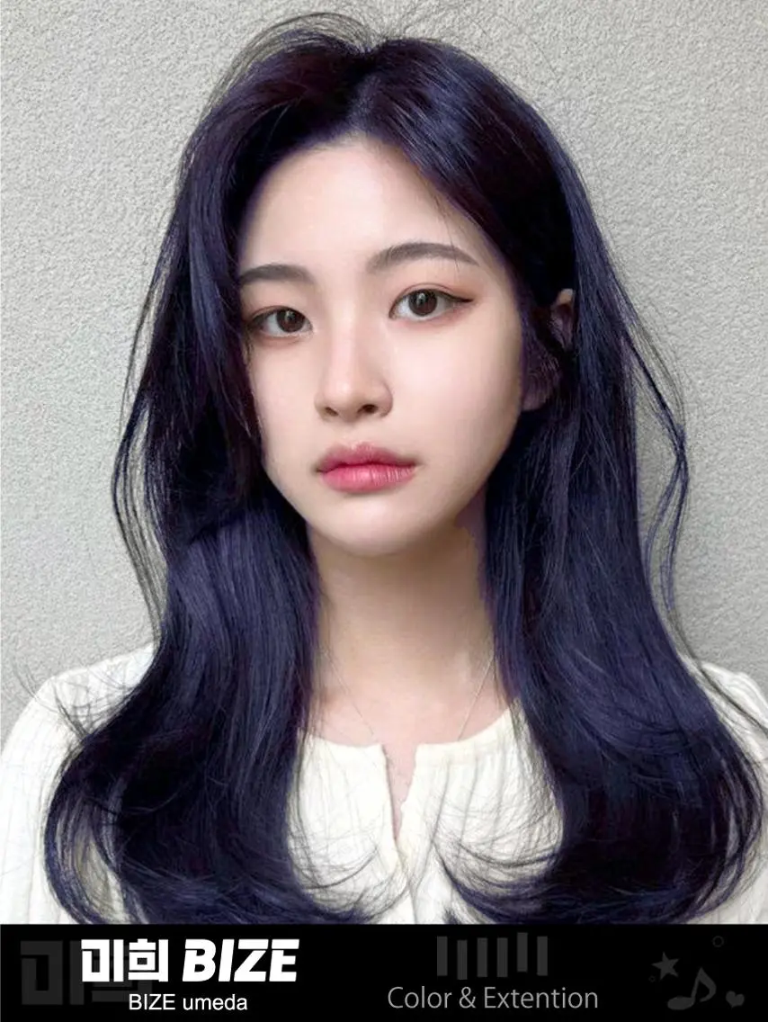 ロング 韓国特化🇰🇷 エクステのヘアスタイル